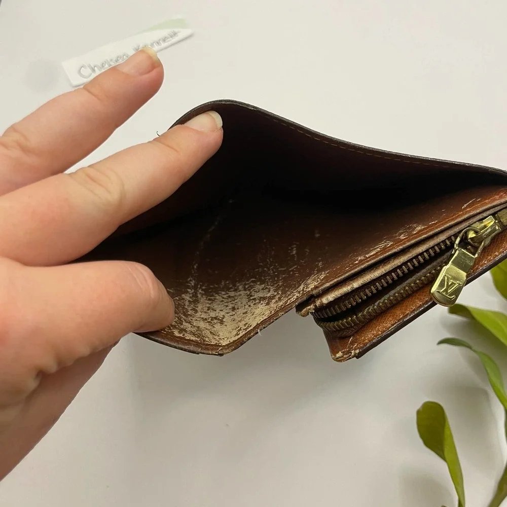 Louis Vuitton Tresor Monogram Wallet Vintage Porte Monnaie Brown Canvas - Picture 11 of 13